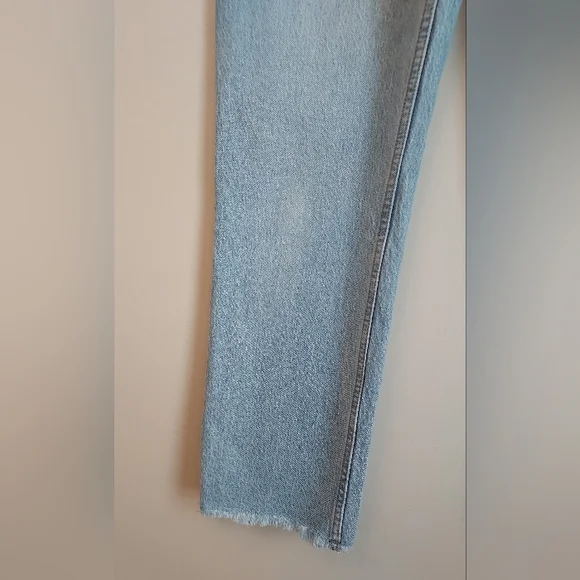 Abercrombie & Fitch The 90s Straight Ultra High Rise Denim Jean 27 Curve Love - Picture 9 of 12